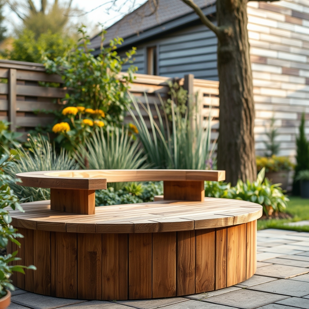 Avantages d'un banc de jardin en rondin de bois · banc de jardin en rondin de bois