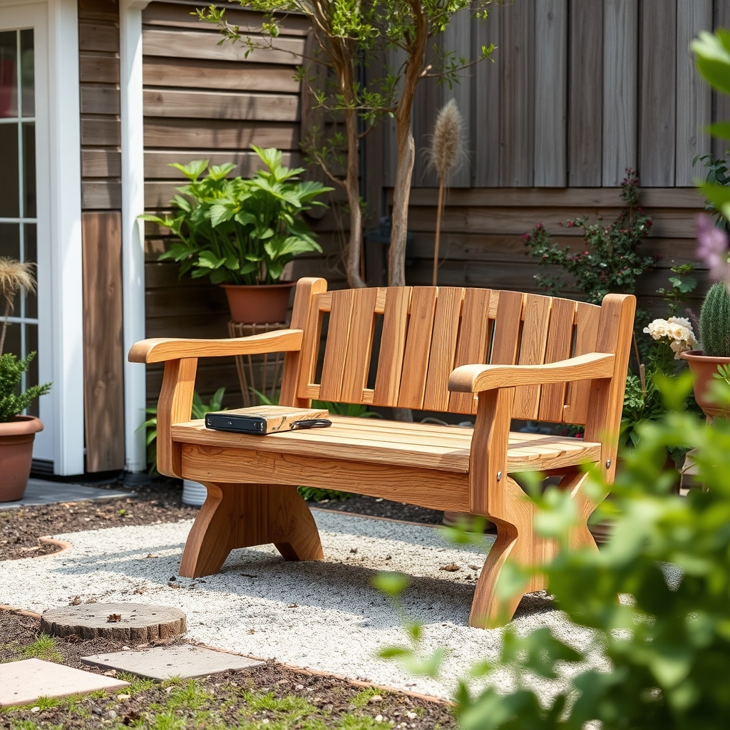Conseils et astuces · banc de jardin en rondin de bois